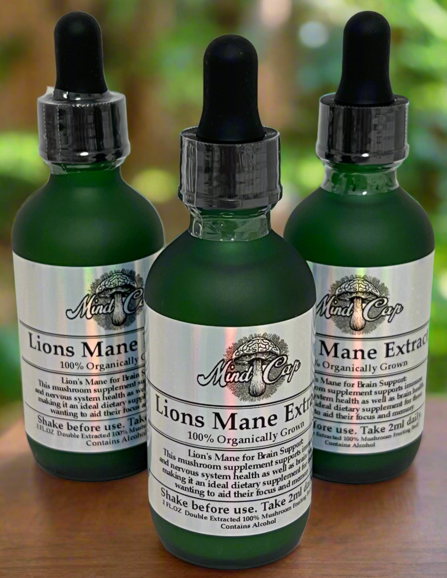 Lions Mane Tincture, 2 ounce. Local grown and 100% organic.